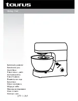 Taurus Mixing Chef Instruction Manual preview