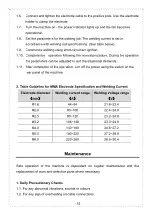 Предварительный просмотр 16 страницы Taurus MMA-400 Operation Manual