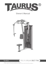 Taurus PEC FLY/REAR DELT IT95 Owner'S Manual preview