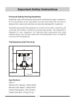 Предварительный просмотр 4 страницы Taurus PEC FLY/REAR DELT IT95 Owner'S Manual