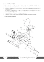 Preview for 16 page of Taurus Pro Seated Leg Extension Assembly And Operating Instructions Manual