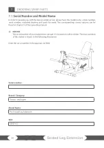 Preview for 24 page of Taurus Pro Seated Leg Extension Assembly And Operating Instructions Manual