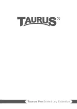 Preview for 40 page of Taurus Pro Seated Leg Extension Assembly And Operating Instructions Manual