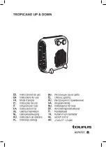 Taurus TROPICANO UP & DOWN Instructions For Use Manual preview