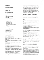 Preview for 7 page of Taurus VAC 6000 Manual