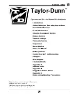 Предварительный просмотр 5 страницы Taylor-Dunn B0-T48-48 Taylor Truck T48 Operation, T Roubleshooting And Replacement Parts Manual