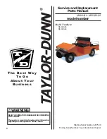 Taylor-Dunn RE-380-36 Service And Replacement Parts Manual preview