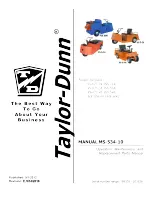 Taylor-Dunn SS-025-34 Operation, Maintenance, And Replacement Parts Manual preview