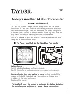 Preview for 1 page of Taylor 1381 Instruction Manual