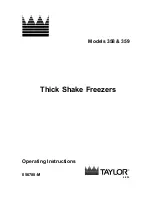 Taylor 358 Operating Instructions Manual preview