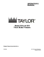 Taylor 358 Operator'S Manual preview