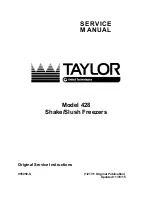 Taylor 428 Service Manual preview