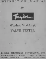 Taylor 45C Instruction Manual preview