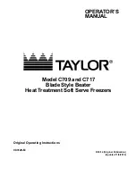 Taylor C709 Owner'S Manual preview