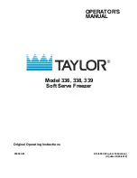 Taylor Freezemaster 336 Original Operating Instructions preview
