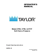 Preview for 1 page of Taylor Horizon 8752 Operator'S Manual