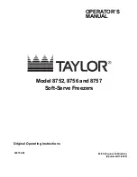 Taylor Horizon 8752 Original Operating Instructions preview
