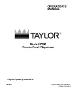 Preview for 1 page of Taylor R280 Operator'S Manual