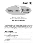 Taylor WeatherGuide 1521 Instruction Manual предпросмотр