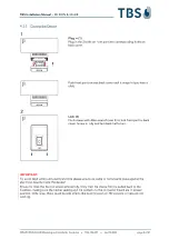 Preview for 8 page of tbs electronics 2D IRON Installation Manual