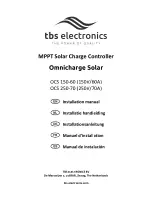 Предварительный просмотр 1 страницы tbs electronics Omnicharge Solar OCS 150-60 Installation Manual