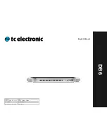 TC Electronic DB6 User Manual preview