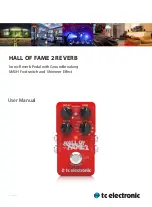 Preview for 1 page of TC Electronic HALL OF FAME 2 REVERB User Manual