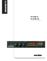 TC Electronic M-ONE User Manual предпросмотр