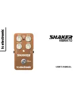 Preview for 1 page of TC Electronic SHAKER VIBRATO User Manual