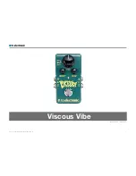 TC Electronic Viscous Vibe User Manual preview