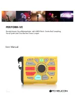 Preview for 1 page of TC-Helicon PERFORM-VE User Manual