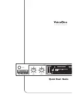Preview for 1 page of TC-Helicon VoiceOne Quick Start Manual