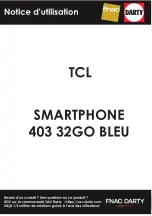 TCL 403 32GO BLEU Manual preview