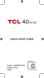 TCL 40XE 5G Quick Start Manual preview