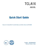 Preview for 1 page of TCL A1X Quick Start Manual