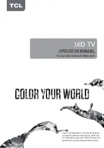 TCL D3000 Series Operation Manual preview