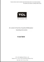 Preview for 1 page of TCL P200TMW Operating Instructions Manual