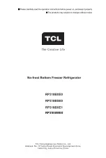 TCL RP318BXE0 Operation Instructions Manual preview