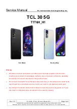 TCL TCL 30 5G Service Manual preview