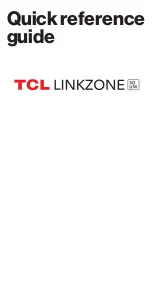 Предварительный просмотр 1 страницы TCL Verizon LINKZONE 5G UW Quick Reference Manual