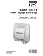 TCS HE360A - Whole House Powered Humidifier Owner'S Manual предпросмотр