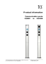 TCS K30001 Product Information preview