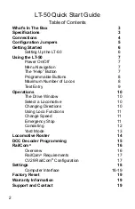 Preview for 2 page of TCS LT-50 Quick Start Manual