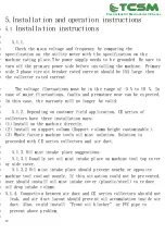 Preview for 14 page of TCSM CE Series Installation, Operation And Maintenance Manual