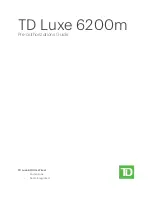 TD Luxe 6200m Pre-Authorizations Manual preview