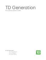 TD TD Generation Pre-Authorizations Manual preview