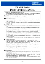 TDK-Lambda EZA11K Series Instruction Manual предпросмотр