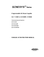 TDK-Lambda Genesys Series Instruction Manual preview