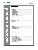 Preview for 1 page of TE Connectivity AMP 3K Customer'S Manual