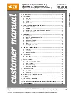 Предварительный просмотр 1 страницы TE Connectivity HF-20 Customer'S Manual